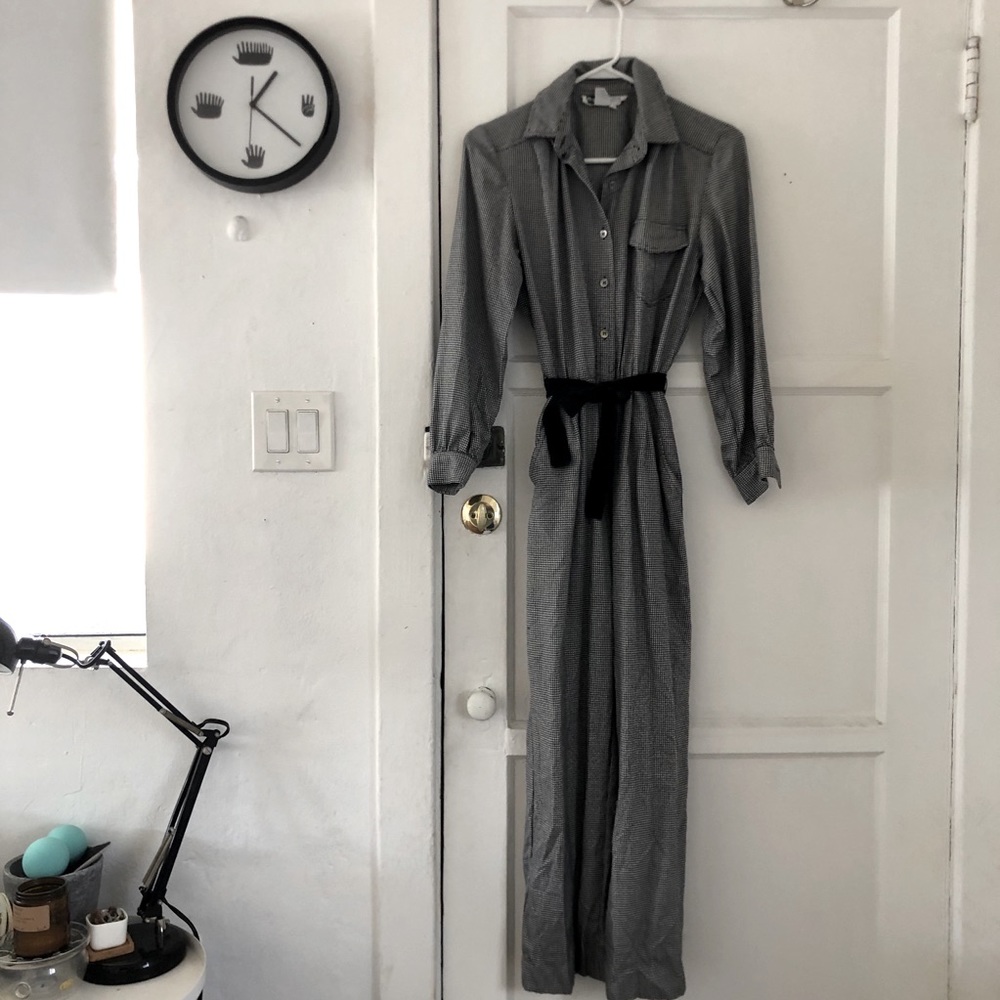Vintage houndstooth jumpsuit - Picture 3 of 11